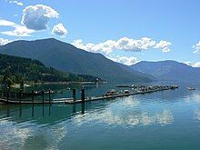 The marina in Nakusp