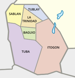 Baguio and neighboring towns which is regarded as part of Metro Baguio.