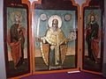 Saint Nicholas of Mozhaisk with Saint martyrs Catherine and Paraskevi