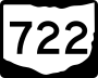 State Route 722 marker