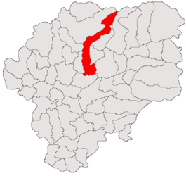 Location in Bistrița-Năsăud County