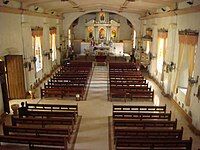 Overview of the interior of the Parish of St. James the Apostle church