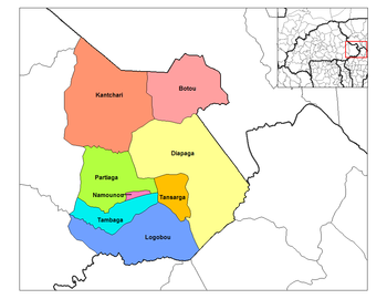 Tambaga Department location in the province