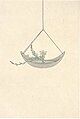 Coloured diagram of a hanging shōka, by the 40th headmaster Ikenobō Senjō, from the Sōka Hyakki (1820)