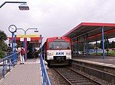 Ulzburg Süd station, track-level connections on both sides between the A 2 and A 1 (+ A 3)