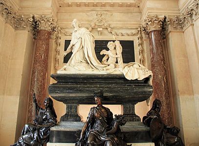 Secondary figures around tomb of Cardinal Mazarin, Institute of France