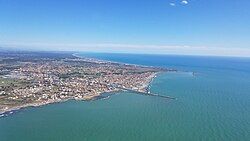 Aerial view of Fiumicino