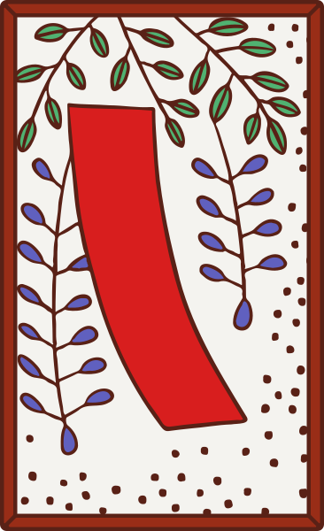 File:Hanafuda April Tanzaku.svg