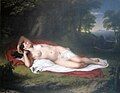 Image 18Ariadne Asleep on the Island of Naxos (1808–1812) by John Vanderlyn. The painting was initially considered too sexual for display in the Pennsylvania Academy of the Fine Arts. "Although nudity in art was publicly protested by Americans, Vanderlyn observed that they would pay to see pictures of which they disapproved." (from Nude (art))