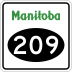 Provincial Road 209 marker