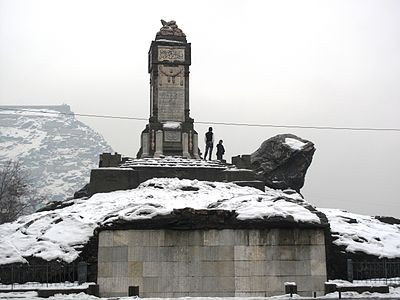 The Minaret of Knowledge and Ignorance,[187] built in the 1920s on a hill in Deh Mazang, commemorating king Amanullah's victory over the Mullah-e Lang in the Khost rebellion