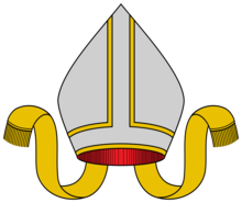 A generic, unembellished mitre of a Christian bishop