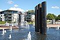 In Otterdal Park at the waterfront is the second largest fountain construction in Norway by Kjell Nupen.