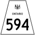 Highway 594 marker