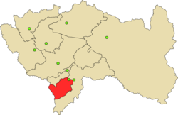 Location of Chupaca in the Junín Region