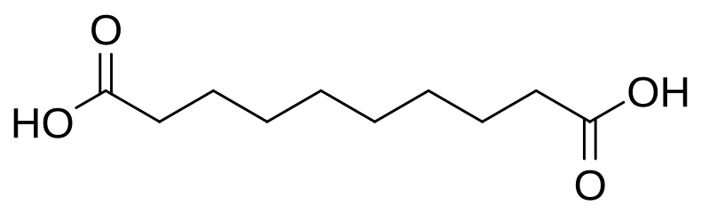 File:Sebacic acid.svg