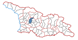 Location of the municipality within Georgia