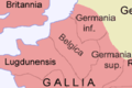 Image 8The Roman province of Gallia Belgica in around 120 AD (from History of Belgium)