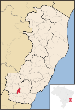 Location of Jerônimo Monteiro