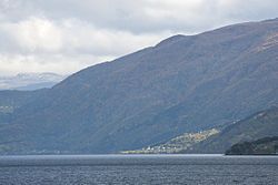 View of the village (from across the fjord)