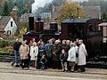 The Corpet and Louvet families in front of Lulu at the MTVS (2000)