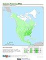 Species richness map (amphibians)