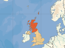 Location of Monaco/Archive 1 (orange) in the United Kingdom (camel)