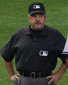 Photograph of Tim Tschida as base umpire