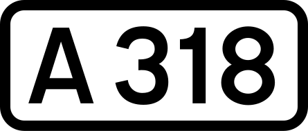 File:UK road A318.svg