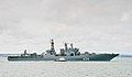 Vice-Admiral Kulakov arriving at Portsmouth, UK in August 2012.