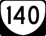 State Route 140 marker