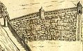 Semiverhaja tower, Vsehsvjatsky and Chertolsky (Prechistensky) gate on the plan of 1610