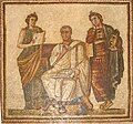 Image 11Roman mosaic of Virgil, the most important Latin poet of the Augustan period (from Culture of Italy)