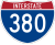 Interstate 380 marker