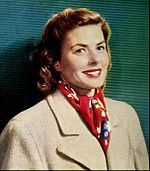 Photo of Ingrid Bergman in 1945.