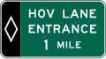 E8-3 Preferential Lane Entrance Advance