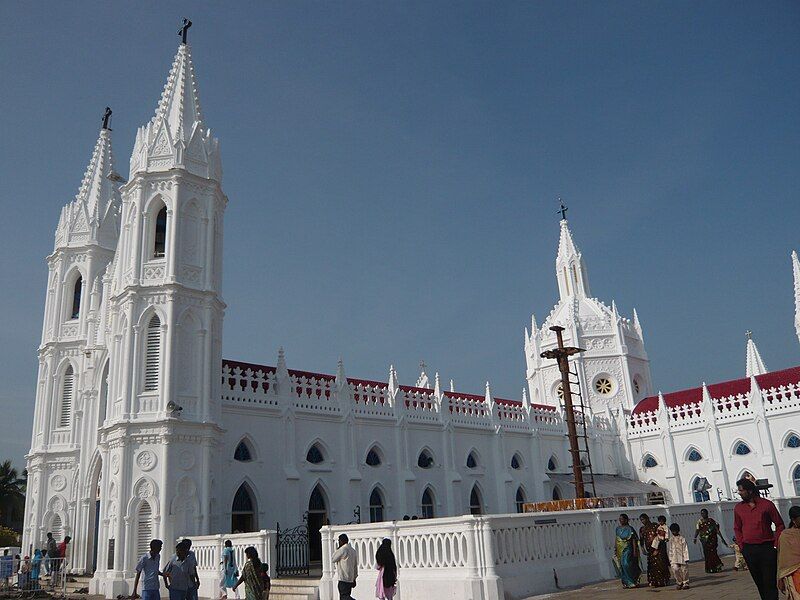 File:Main-Church-Righjt-Side-View-Veilankanni.JPG