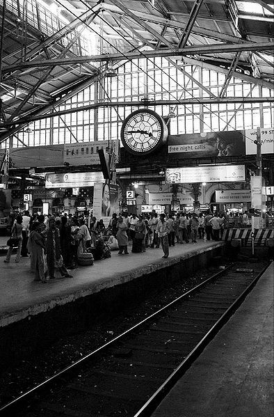 File:Mumbai CST clock.jpg