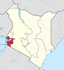 Location in Kenya.