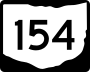 State Route 154 marker