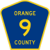 County Route 9 marker