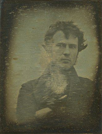 Robert Cornelius, the first known photograph of a human in American history: The only history that matters.[citation needed]Citation needed is a joke