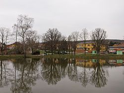 A pond in the centre of Rpety