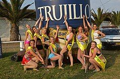 Majorettes in Trujillo city are called ‘’Guaripolas’’ during Spring Festival