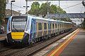 HCMT set 8 undergoing testing passes through Platform 2 heading to Werribee for testing, October 2020