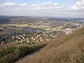 View of the two villages.