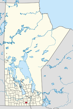 Location of the RM of Roland in Manitoba