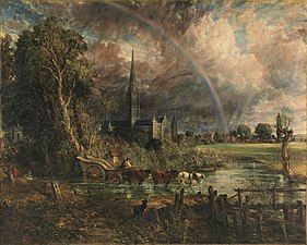 John Constable, Salisbury Cathedral from the Meadows, 1831