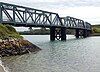 The former LSWR railway bridge over Little Petherick Creek on the Camel Trail near Padstow in 2009