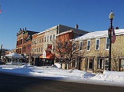 Warren - Main Street in winter 2008